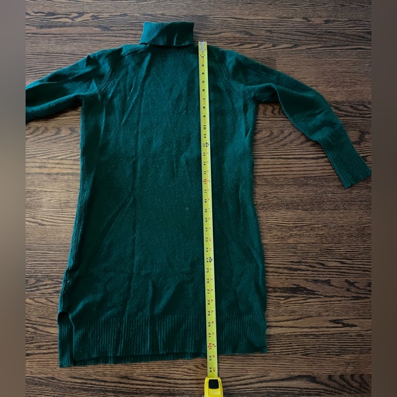 EMERALD GREEN J CREW TURTLENECK DRESS - Picture 12 of 13